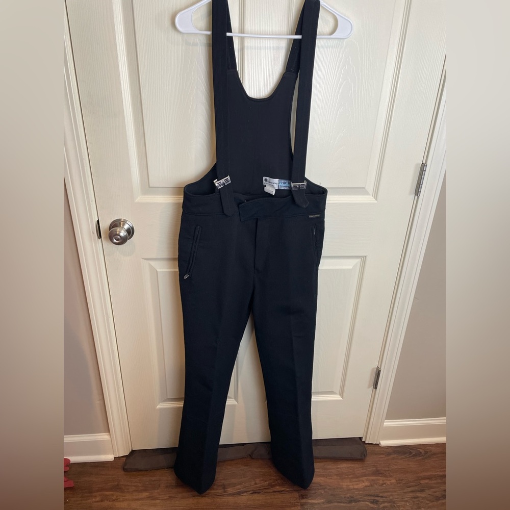 Black Men's Suspender Ski Pants